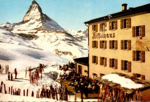 Switzerland Zermatt Riffelberg Mit Matterhorn