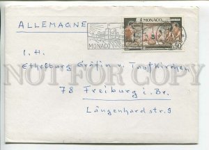 446727 MONACO 1973 year real posted GERMANY special cancellations