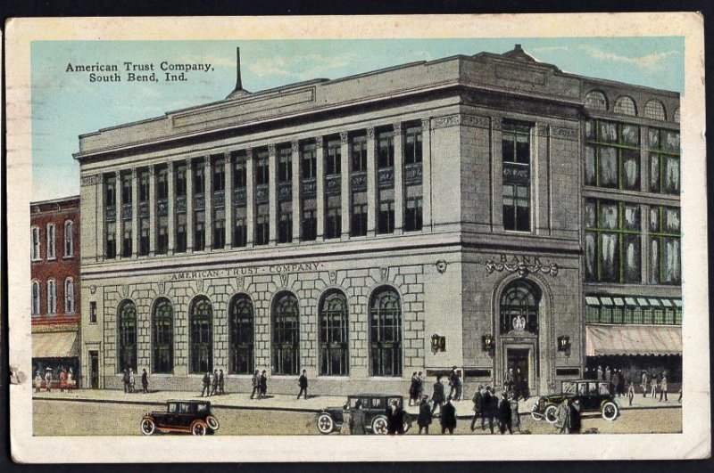 41620) Indiana SOUTH BEND American Trust Company - pm1925 - White Border