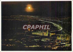 Postcard Modern South Africa Cape Town with the Northern Moonlight Fantasy