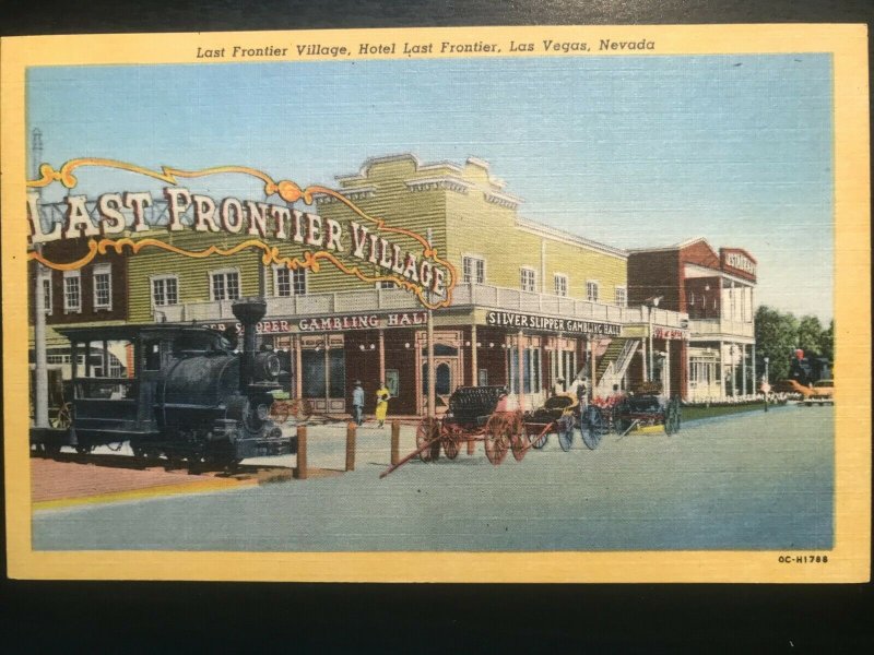 Vintage Postcard 1950 Last Frontier Village Hotel Frontier Las Vegas Nevada 