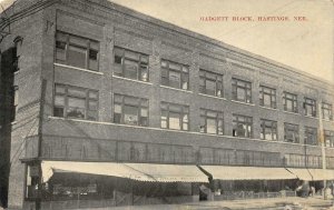 MADGETT BLOCK Hastings, Nebraska Adams County c1910s Vintage Postcard