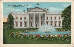 c.1931 North Front Fountain White House, Washington D.C. Postcard 10c1-262