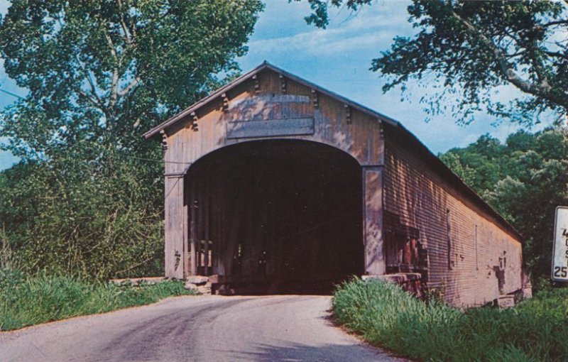 Dunlapsville IN, Indiana - First Covered Bridge built by Archibald Kennedy