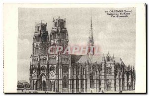 Old Postcard Orleans Loiret Cathedrale St. Croix Overview