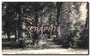 Old Postcard Bagnoles De L Orne Park of Etablissement Thermal