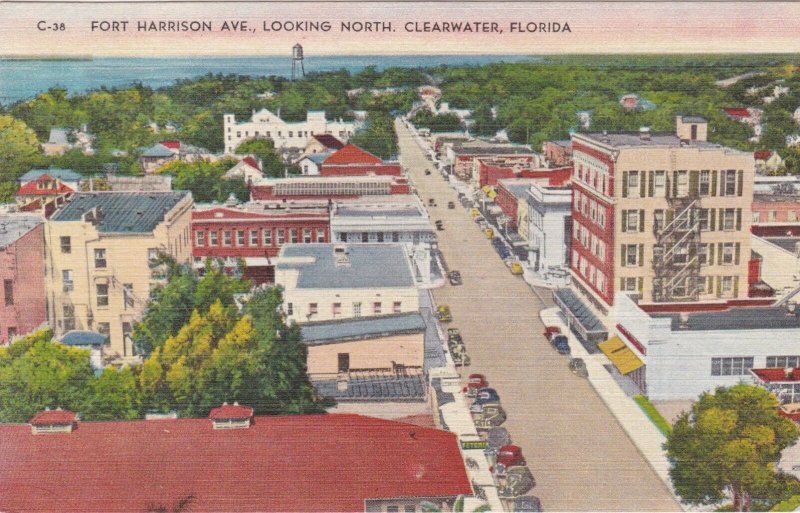 Florida Clearwater Fort Harrison Avenue Looking North sk362