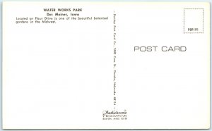 c1970s Des Moines, IA Water Works Park Fleur Drive Greetings Cars Chrome PC A308