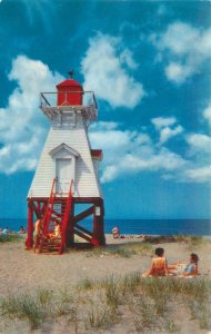 Shediac New Brunswick Canada Lighthouse  Near Moncton Vintage Chrome Postcard