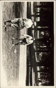 1920s-30s Men Golfing Golf Unidentified Real Photo Postcard myn