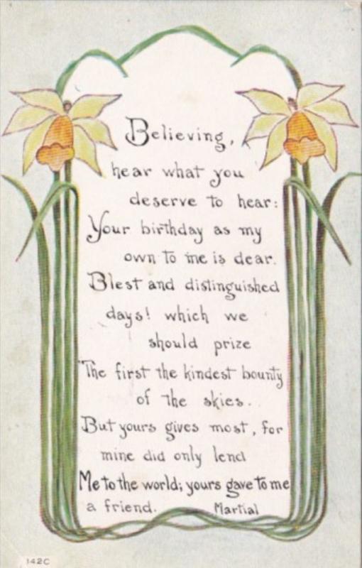 Birthday Wishes With Flowers and Poem