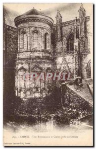 Old Postcard Vannes Renaissance Tower and Cloister of the Cathedral