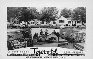 J75/ Asheville North Carolina RPPC Postcard c30-50s Tour-O-Tel Interior  74