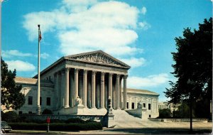 Supreme Court Capitol Washington DC Postcard VTG UNP WOB Mirro  