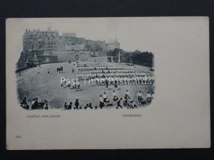 Scotland: Edinburgh Castle Esplanade, Military Parade c1902 UB