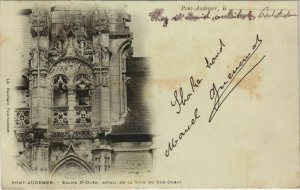 CPA PONT-AUDEMER Eglise Saint-Ouen - Detail de la Tour du Sud Ouest (1149133)