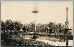 STITTVILLE NY KNITTING MILL ANTIQUE REAL PHOTO POSTCARD RPPC