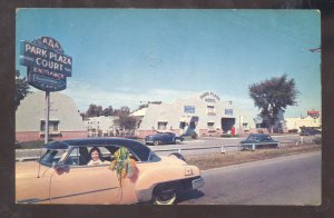 ST. LOUIS MISSOURI ROUTE 66 PARK PLAZA MOTEL VINTAGE ADVERTISING POSTCARD