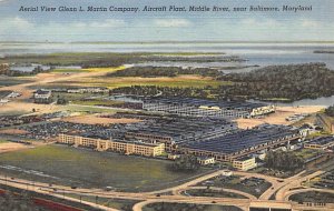 Glenn L. Martin Company near Baltimore - Baltimore, Maryland MD Postcard