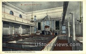 Interior Of Christ Church  - Alexandria, Virginia VA  