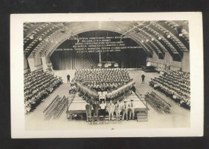 RPPC GREAT LAKES ILLINOIS U.S. NAVAL NAVY ACADEMY BOXING REAL PHOTO POSTCARD