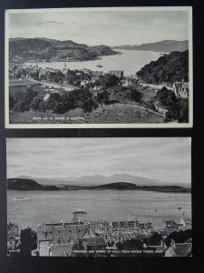 Scotland 2 x OBAN Sound of Mull & Sound of Kerrera c1930s Postcards