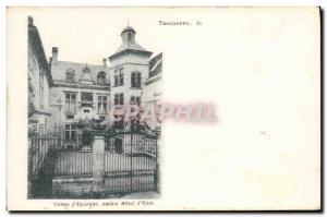 Postcard Former Bank Caisse d & # 39Epargne Old Hotel d & # 39Uzes Thunder