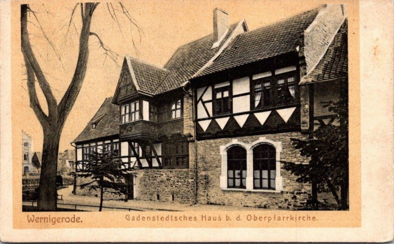 Germany Wernigeroda Gadenstedtsches Haus bei der Oberpfarrkairche