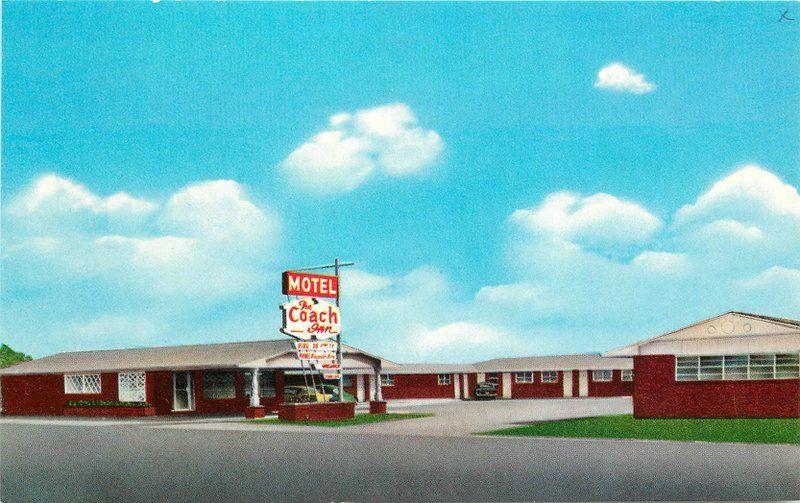 Coach Inn Motel roadside 1972 Watonga Oklahoma Slater postcard 12740