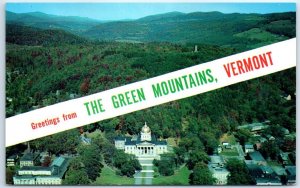 Aerial View of Vermont State Capitol - Greetings From The Green Mountains, VT 