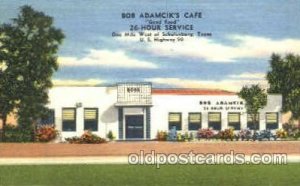 Bob Adamcik's Cafe, Schulenburg, Texas, USA Unused 