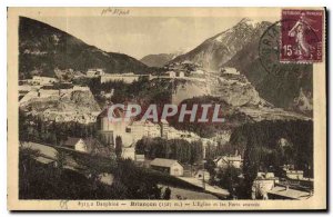 Old Postcard Dauphine Briancon The Church and the Armed Advances