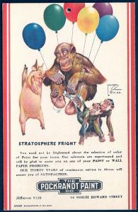 Stratosphere Fright Pockrandt Paint Akron unused c1930's