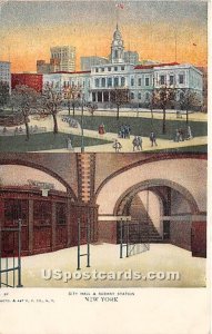 City Hall & Subway Station - New York City s, New York NY  