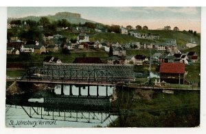 VT - St. Johnsbury. Bird's Eye View, Bridges ca 1910