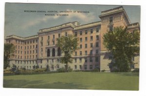 Postcard Wisconsin General Hospital University Wisconsin Madison WI