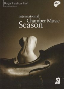 Music Advertising Postcard - International Chamber Music Season RR8814