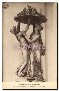 Old Postcard Musee des Arts Decoratifs Clodion Group