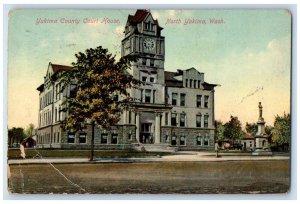 1910 Exterior View Yakima County Court House North Yakima Washington WA Postcard