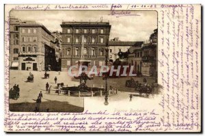 Italy Italia Roma Old Postcard Piazza Barberini