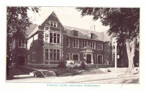 Postcard HOUSE SCENE Oshkosh Wisconsin WI AQ8106