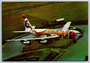 Airplane Postcard Ecuatoriana De Aviacion Airlines Boeing 720-B Movifoto FM38