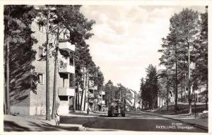 Akeslund Sweden Street Scene Real Photo Antique Postcard J71688