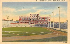 Academy High School and Stadium Erie, PA, USA Football Stadium 1944 