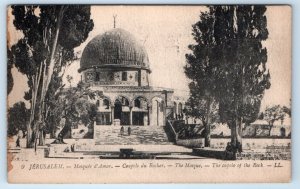 JERUSALEM Mosquee d'Amar ISRAEL LL. 1927 Postcard