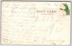 Fremont Ohio~Sandusky County Jail~Vintage Postcard