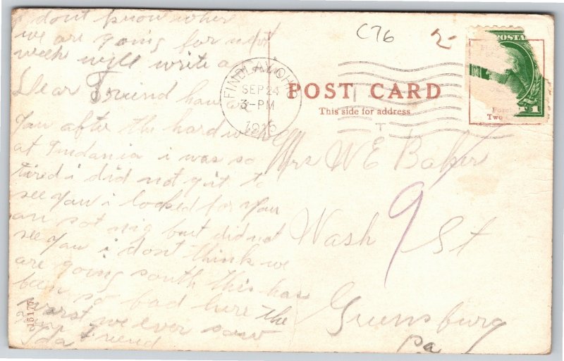 Fremont Ohio~Sandusky County Jail~Vintage Postcard