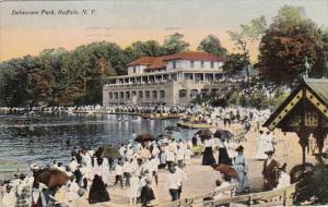 New York Buffalo Boat House Delaware Park 1912