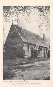 Groton Connecticut Seabury Memorial Chapel, B/W Photo Print Vintage PC U5182