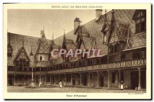 Old Postcard Hotel Dieu De Beaune Court & # 39honneur